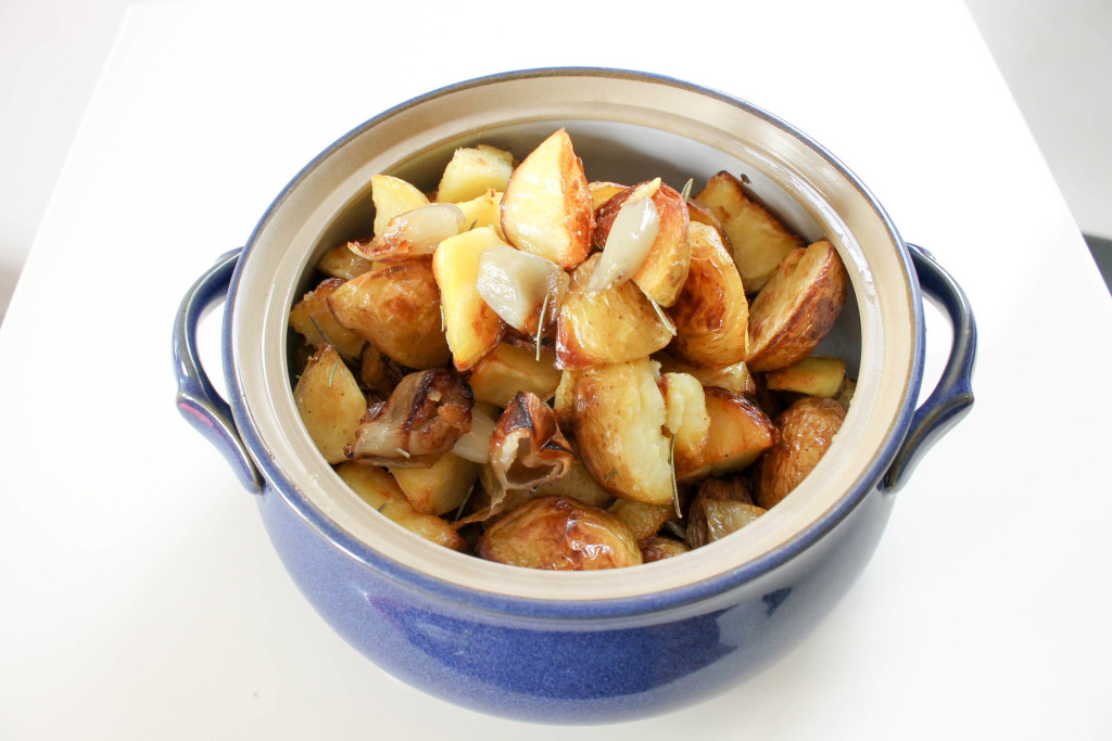 roasted potatoes with shallots