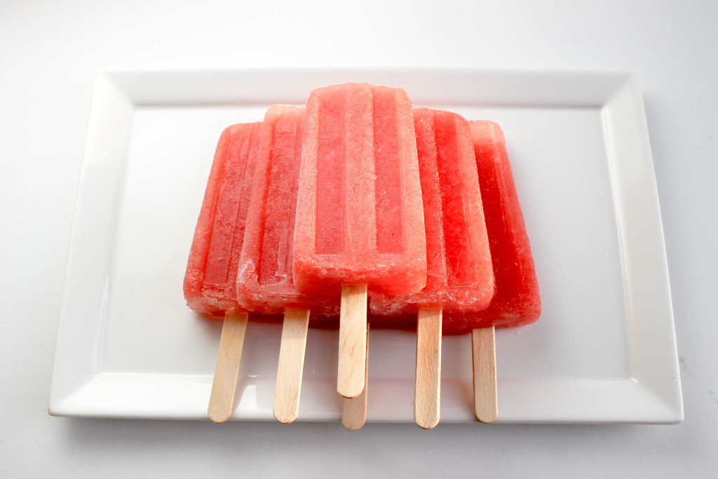 Watermelon and Lime Popsicles