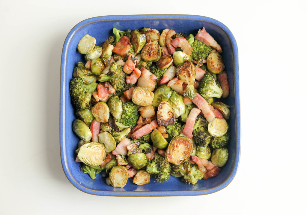Brussels Sprouts and Broccoli with Bacon 01