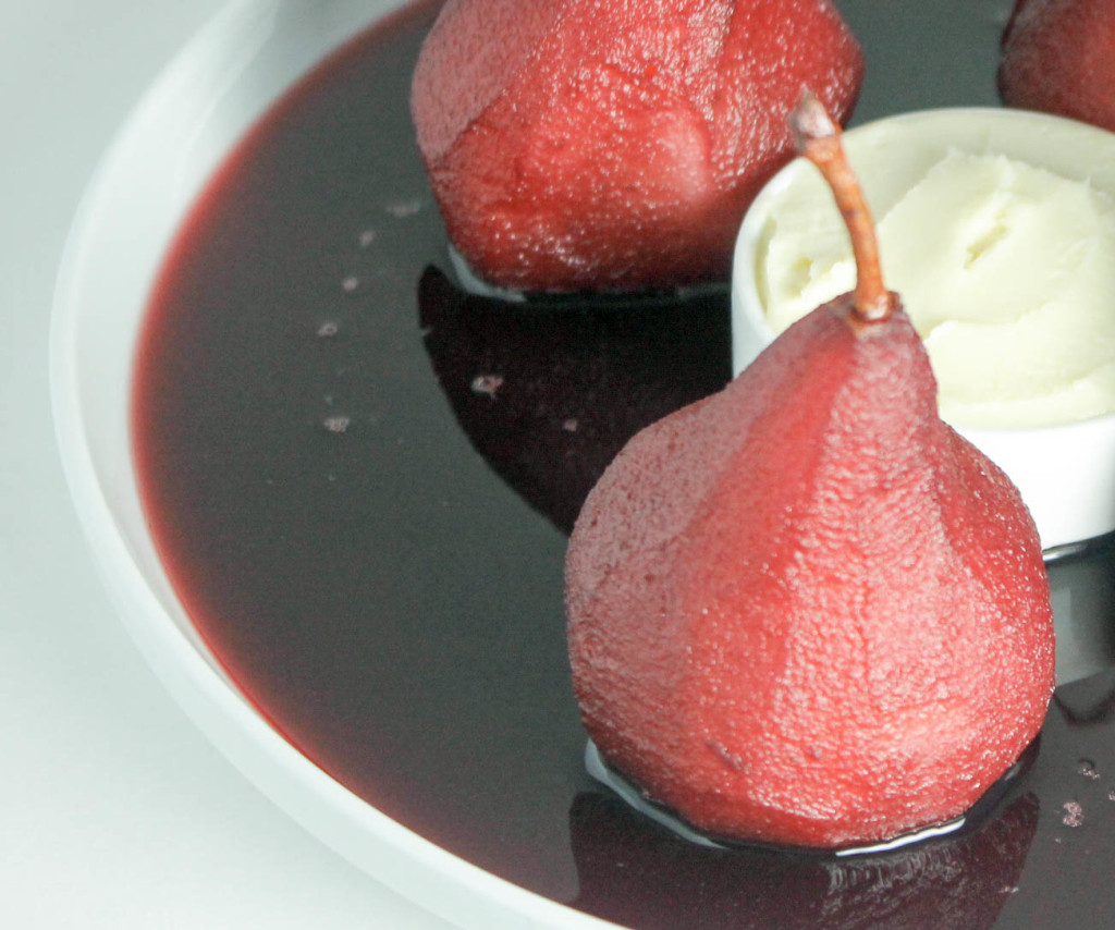 Port Poached Pears by Diverse Dinners