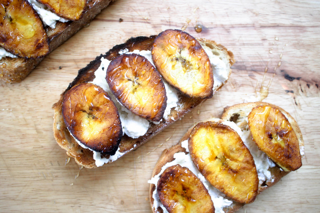 Plantain Ricotta Toast by Diverse Dinners