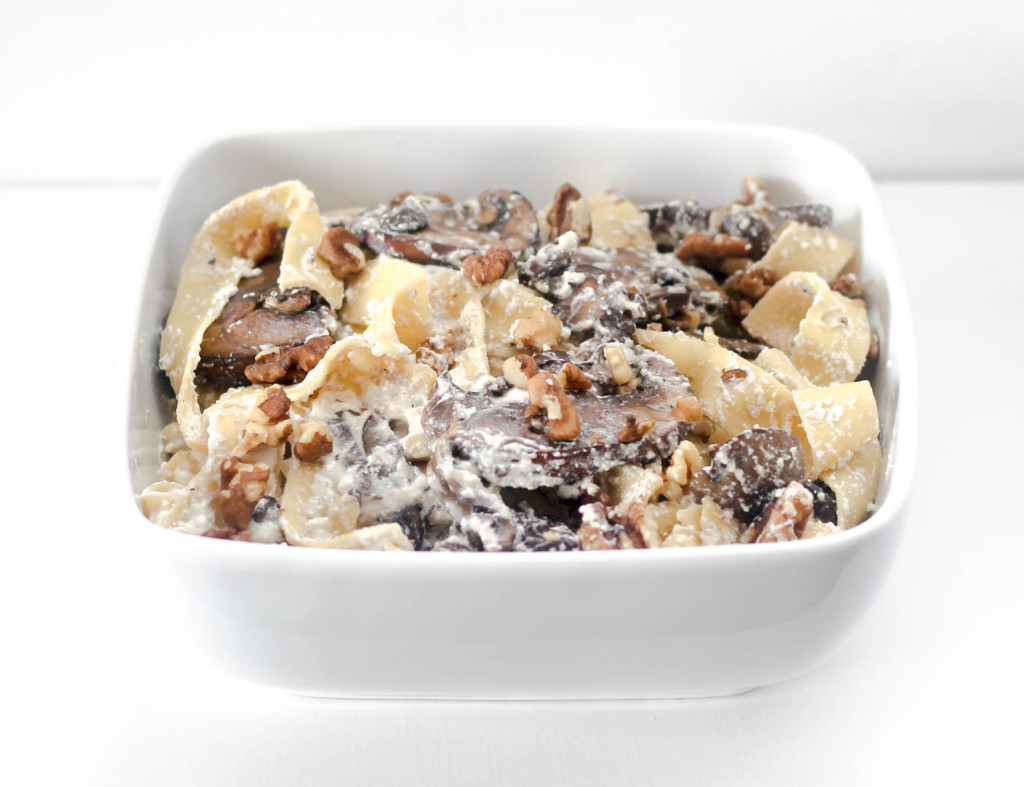 Mushroom Ricotta Pappardelle by Diverse Dinners