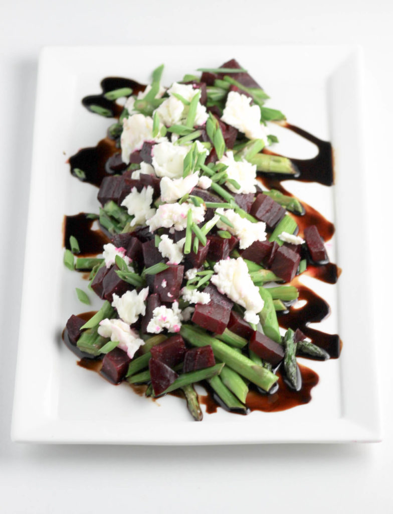 Asparagus Beets and Goat Cheese Salad by Diverse Dinners