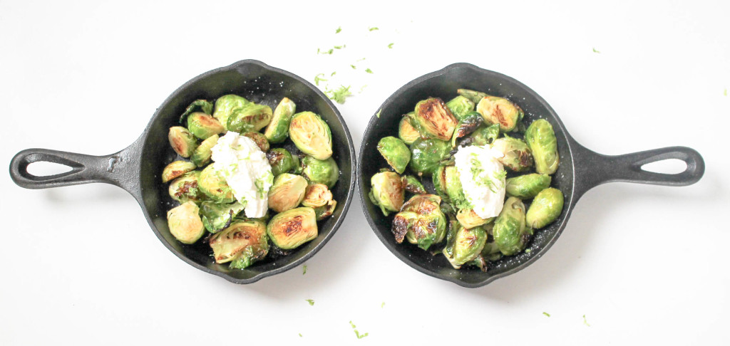 Lime Laced Brussels Sprouts by Diverse Dinners