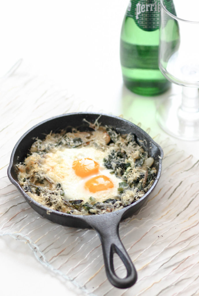Ramp Baked Eggs by Diverse Dinners