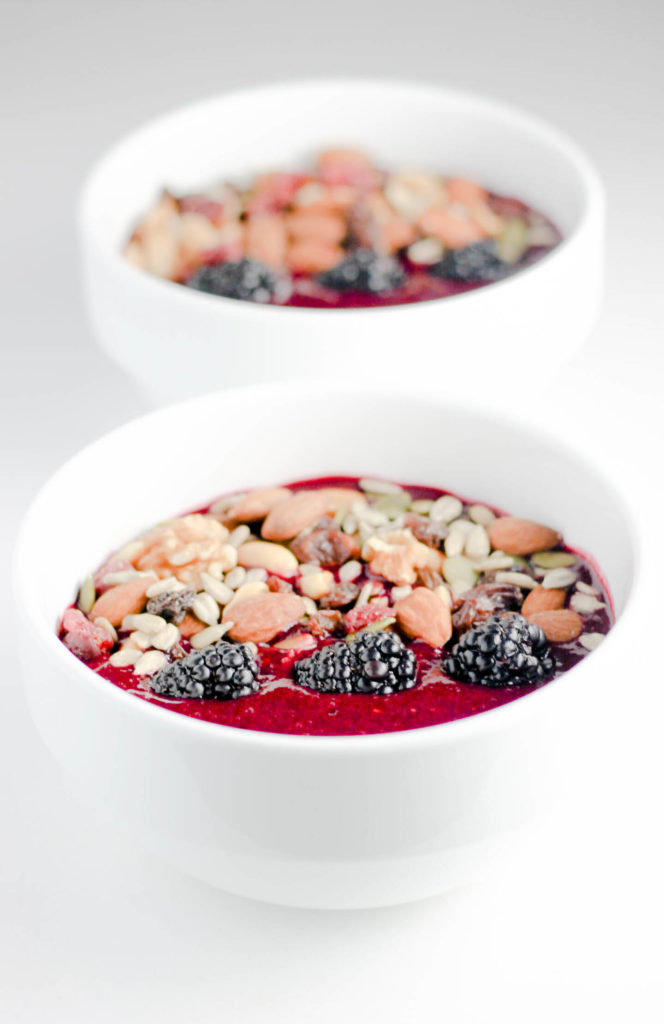  Berry Beet Smoothie Bowl by Diverse Dinners