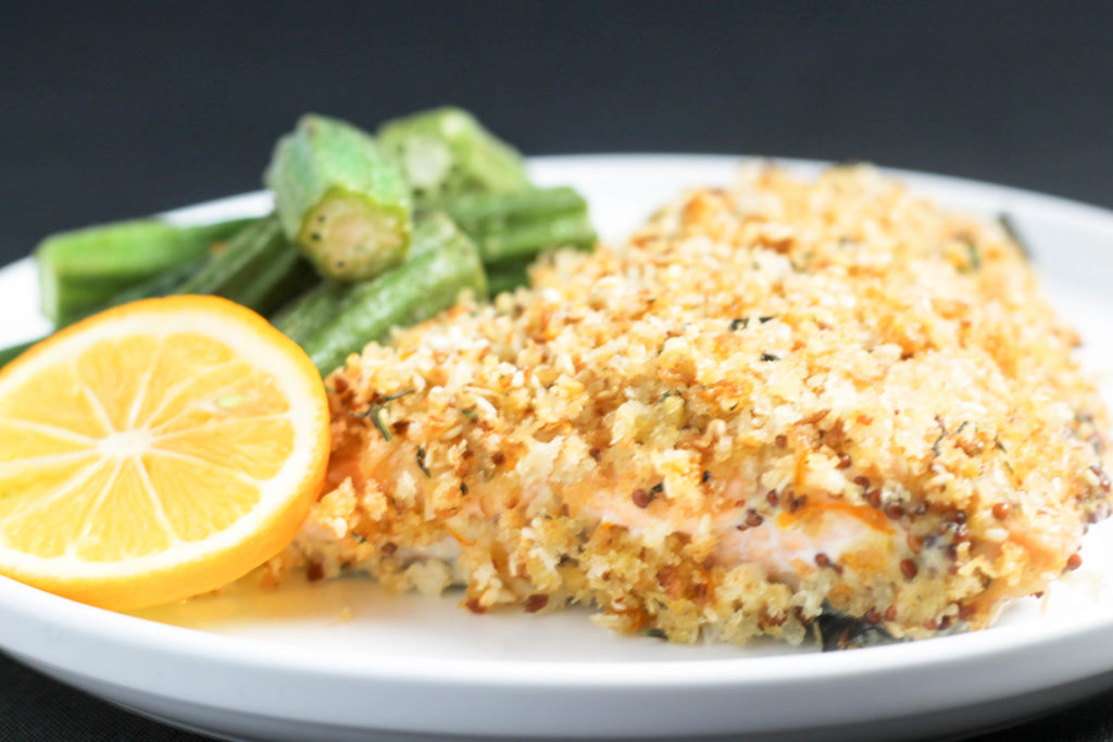 Baked Crusted Salmon by Diverse Dinners