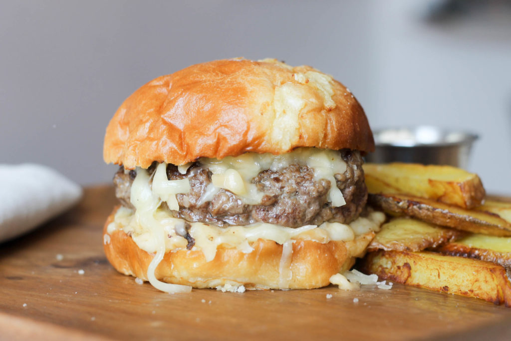 Triple Cheese Burger by Diverse Dinners