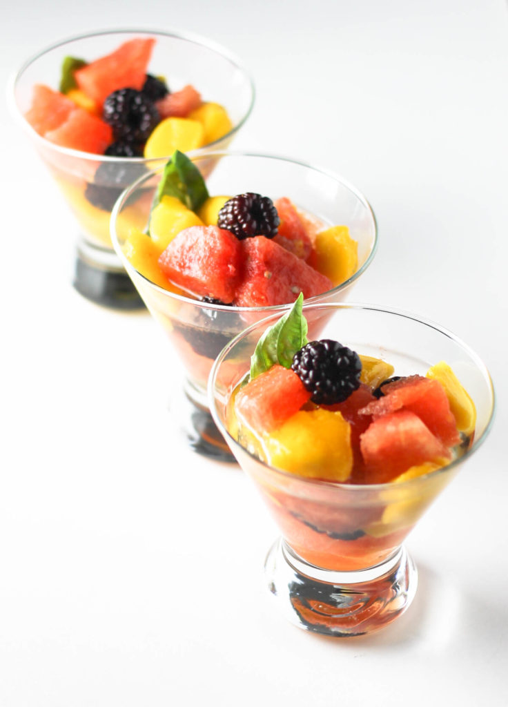 Rum Soaked Fruit Salad Cocktail by Diverse Dinners