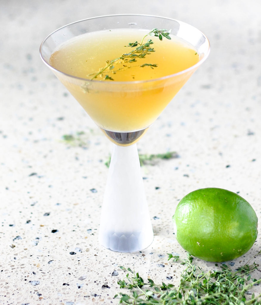Thyme Tequila Fizz by Diverse Dinners