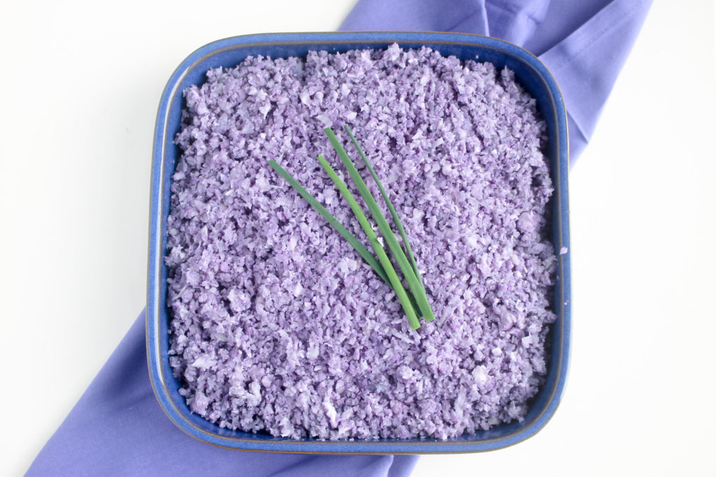 Purple Cauliflower Rice by Diverse Dinners