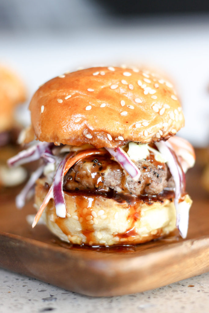 Bourbon BBQ Sliders with Coleslaw by Diverse Dinners