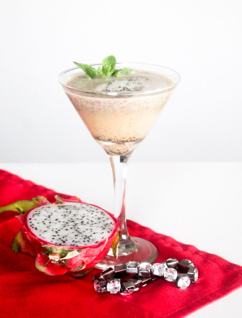 Dragon Fruit Bourbon Martini by Diverse Dinners