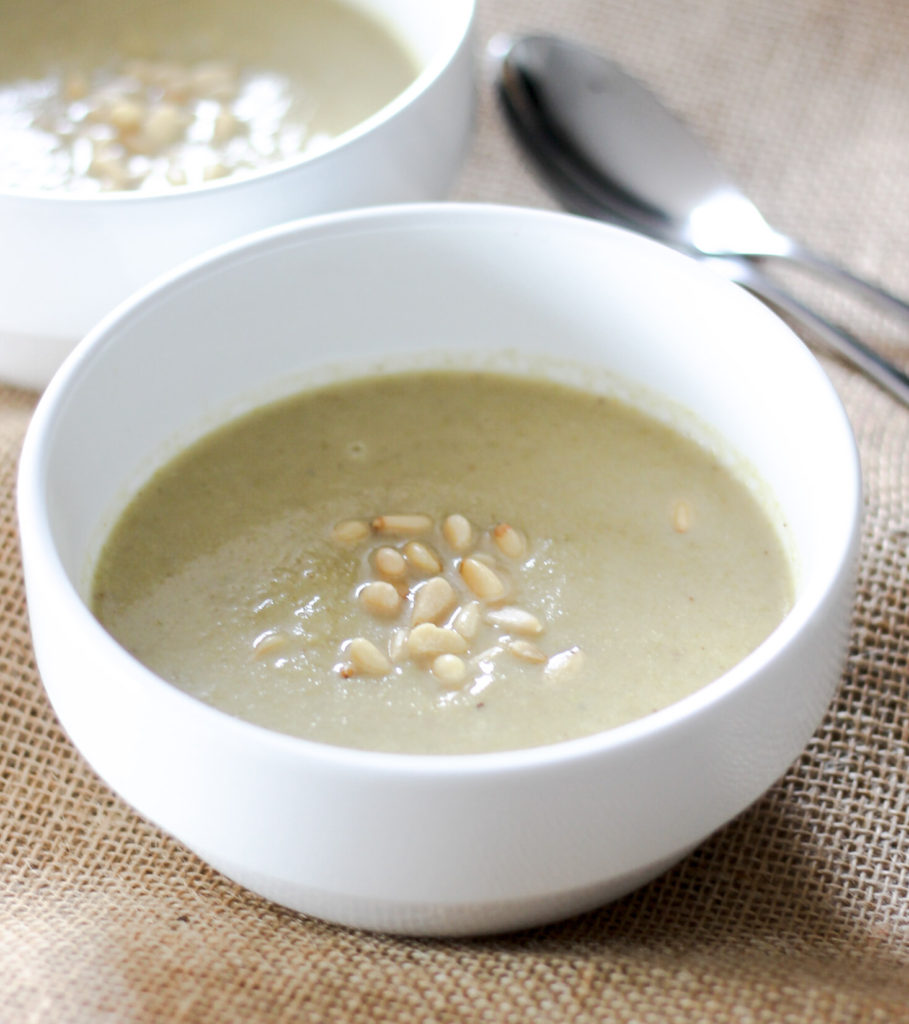 Roasted Cauliflower Blue Cheese Soup by Diverse Dinners