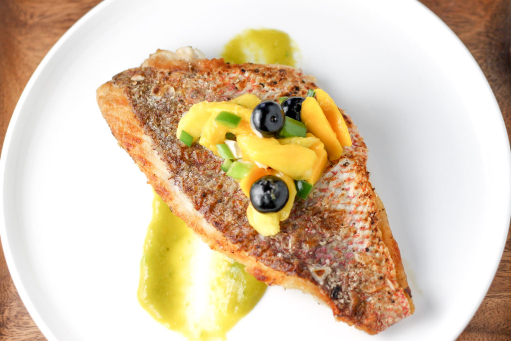 Snapper Fillet with Spicy Mango Sauce by Diverse Dinners