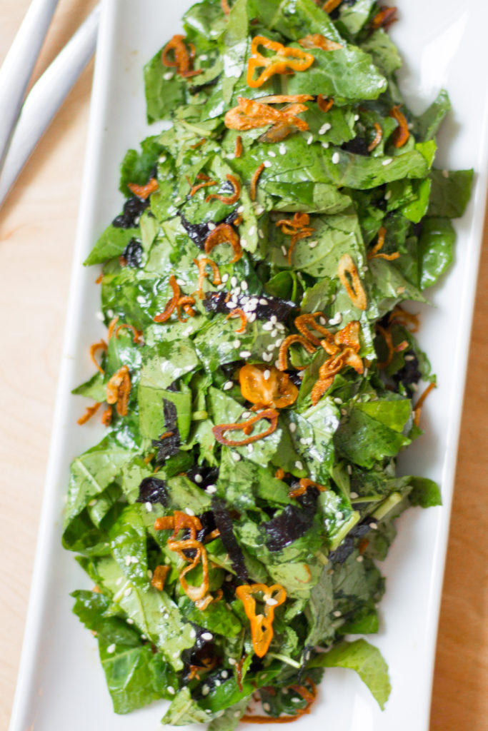Spicy Kale and Seaweed Salad by Diverse Dinners