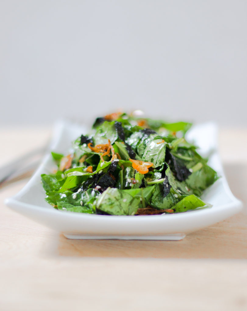 Spicy Kale and Seaweed Salad by Diverse Dinners