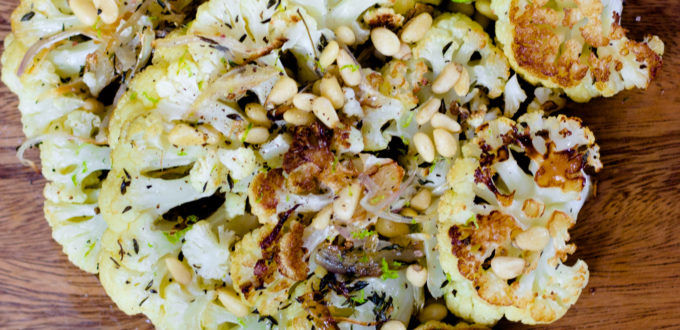 Thyme Roasted Cauliflower by Diverse Dinners