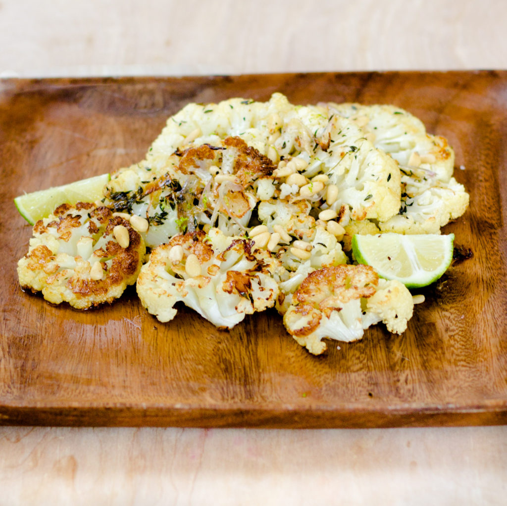 Thyme Roasted Cauliflower by Diverse Dinners