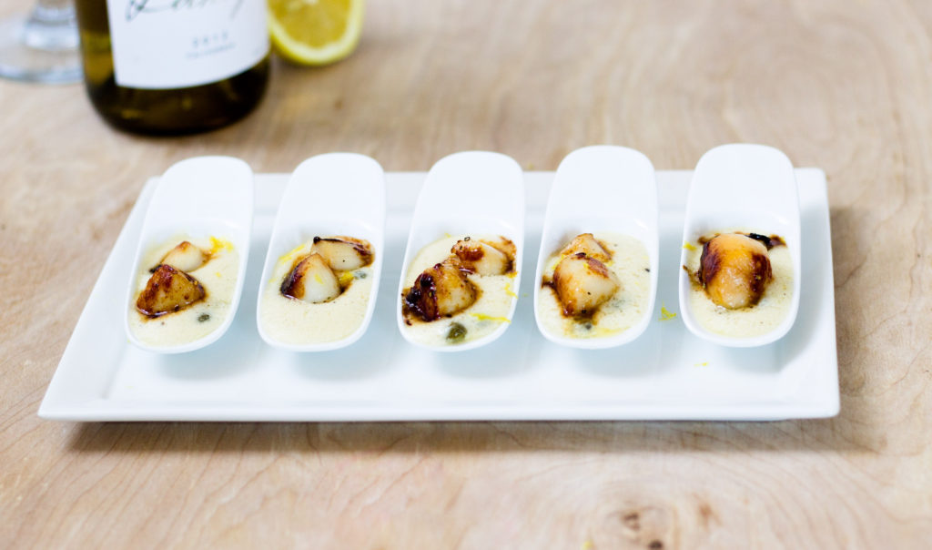 Bay Scallops Amuse Bouche by Diverse Dinners