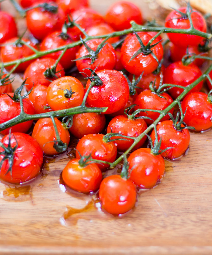 Blistered Balsamic Cherry Tomatoes by Diverse Dinners
