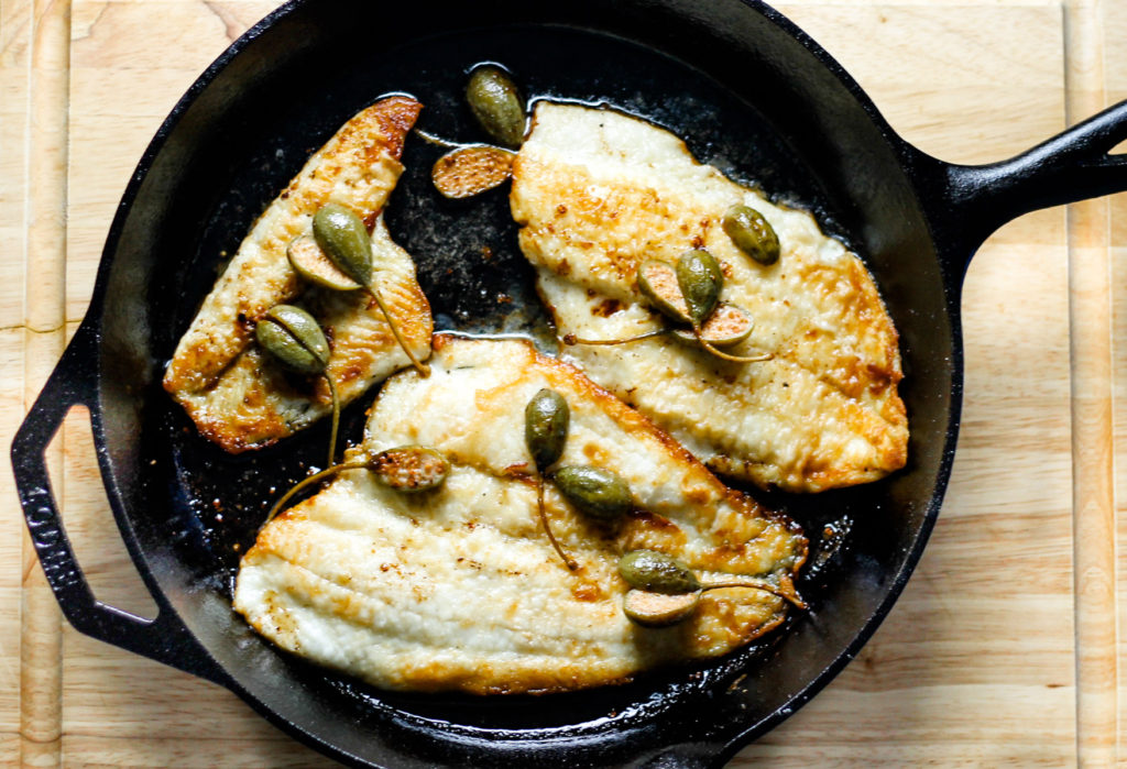 Lemon Sole with Caper Berries by Diverse Dinners