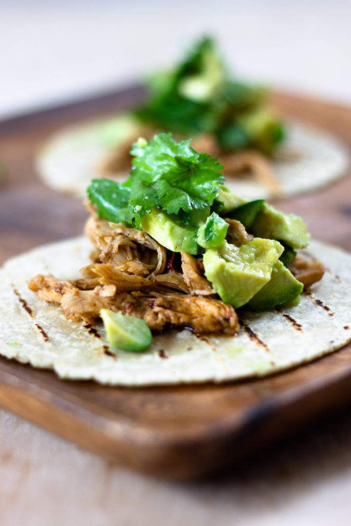 Beer Braised Chicken Tacos by Diverse Dinners