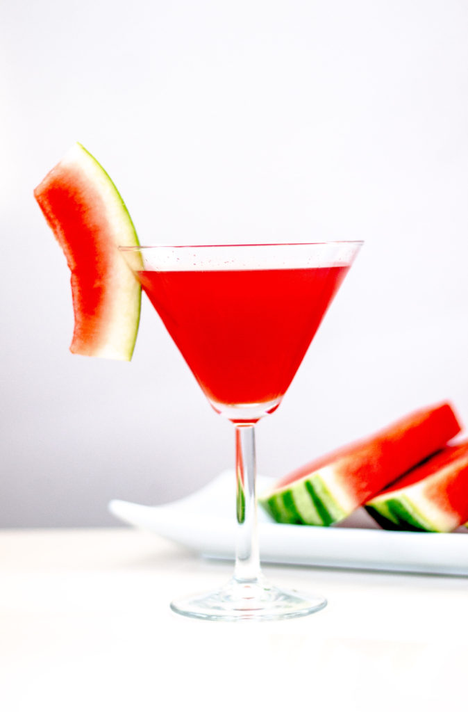 Organic Watermelon Cucumber Martini by Diverse Dinners