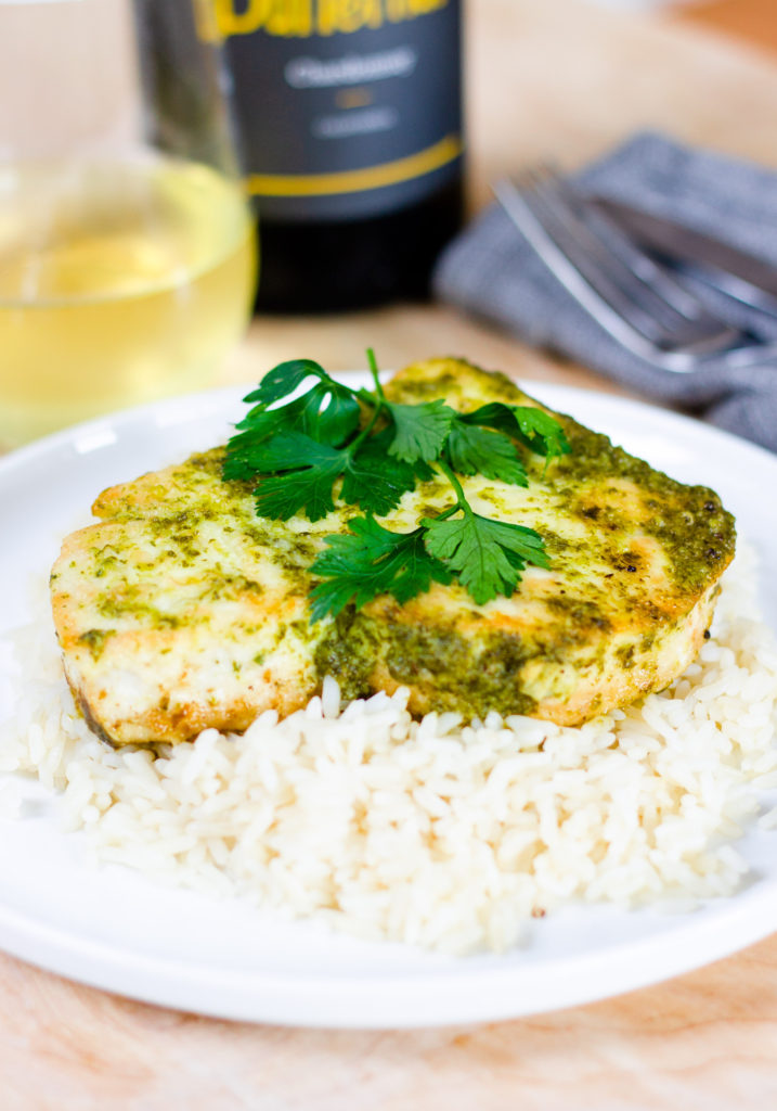 Braised Swordfish in Parsley Sauce by Diverse Dinners