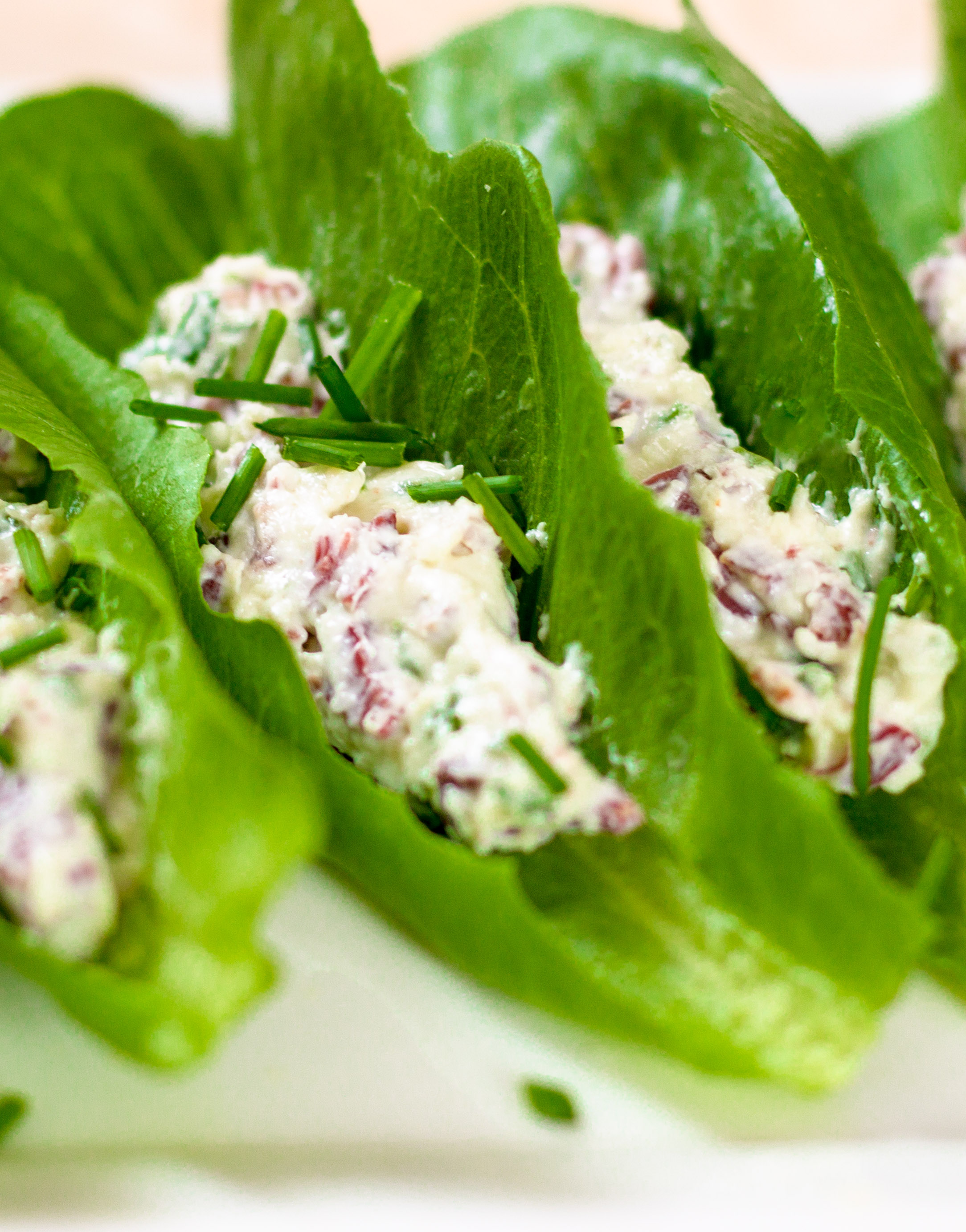 Triple Cheese Lettuce Wrap Canapes - DIVERSE DINNERS