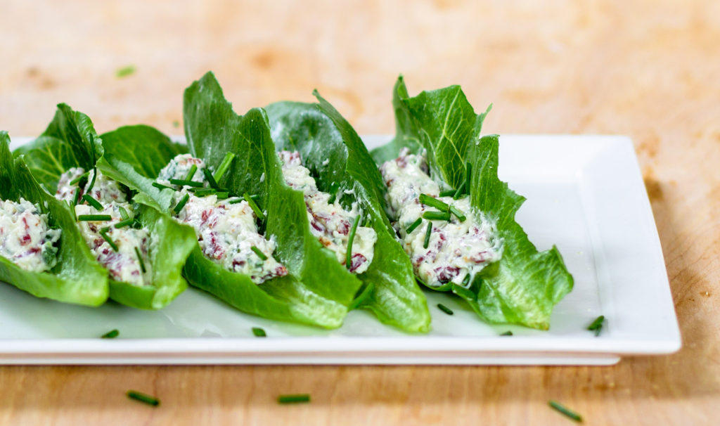 Triple Cheese Lettuce Wrap Canapes by Diverse Dinners