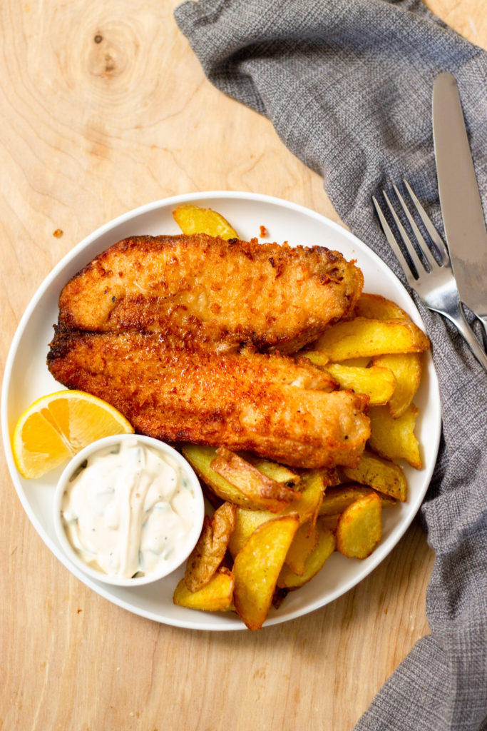 Beer Battered Fish and Chips by Diverse Dinners