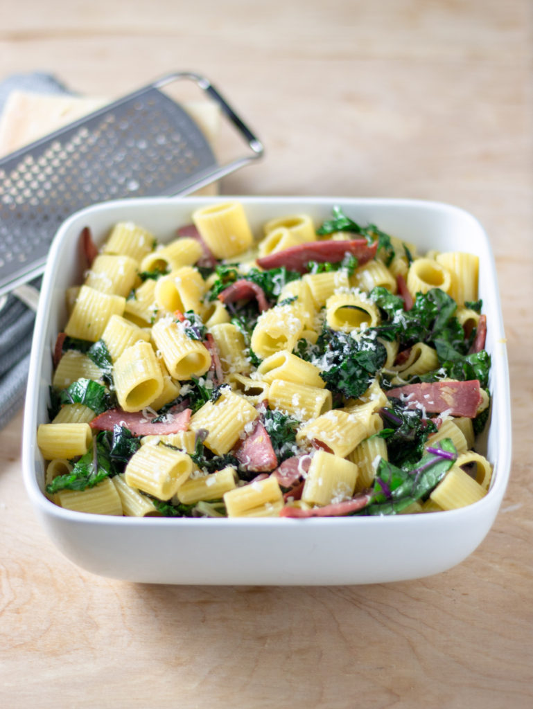 Hot Coppa Kale Rigatoni by Diverse Dinners