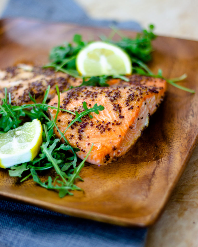 Baked Honey Mustard Salmon by Diverse Dinners