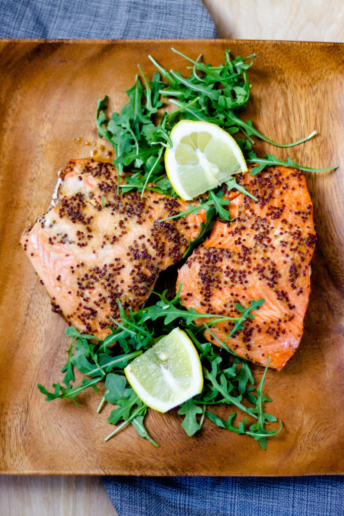 Baked Honey Mustard Salmon by Diverse Dinners