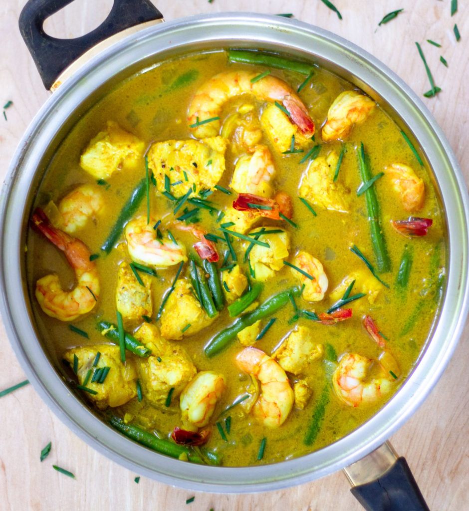 Mild Shrimp Haddock Curry by Diverse Dinners