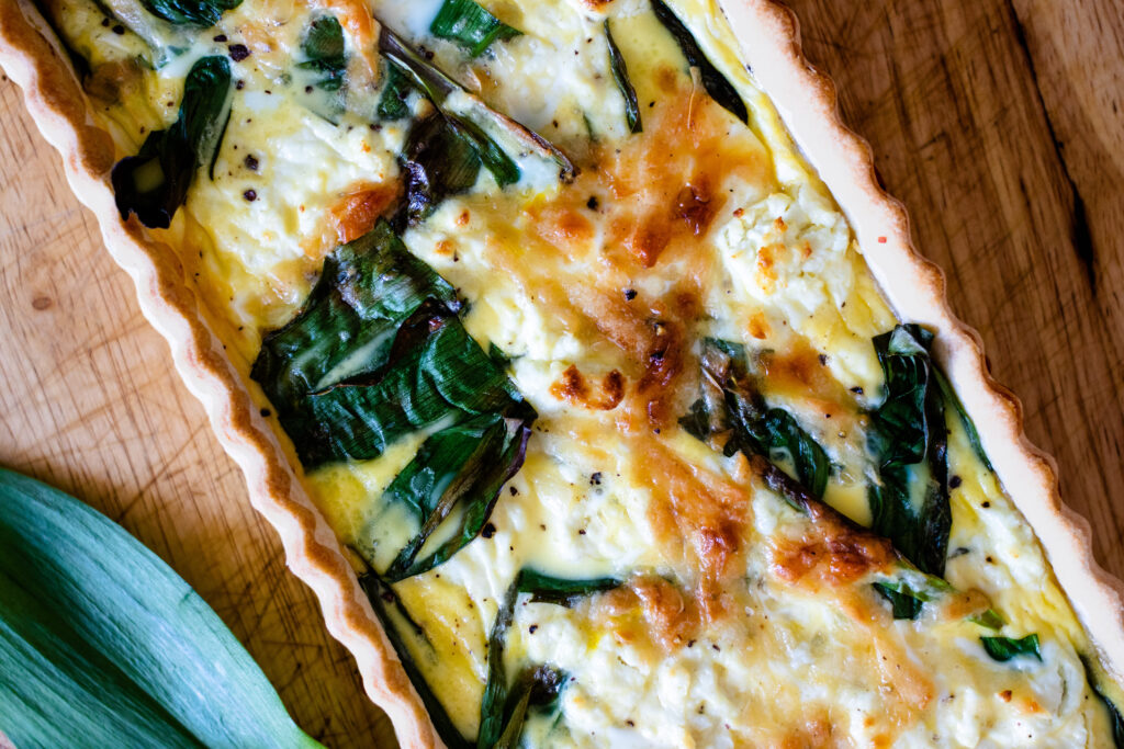 Simple Goat Cheese Quiche by Diverse Dinners