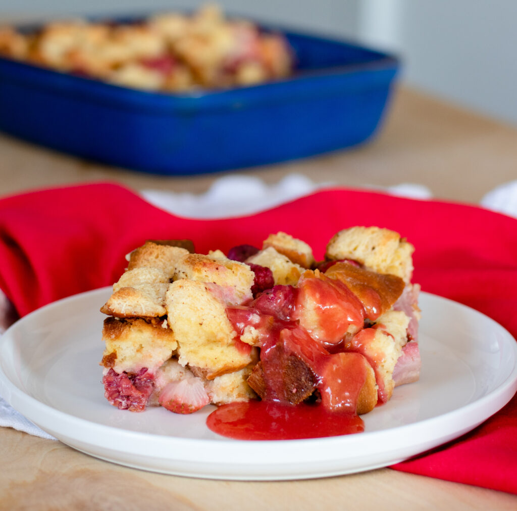 Berry Bread and Butter Pudding by Diverse Dinners