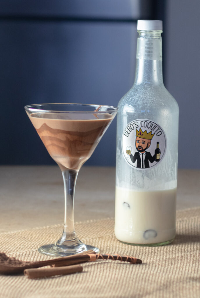 Chocolate Coquito Martini by Diverse Dinners