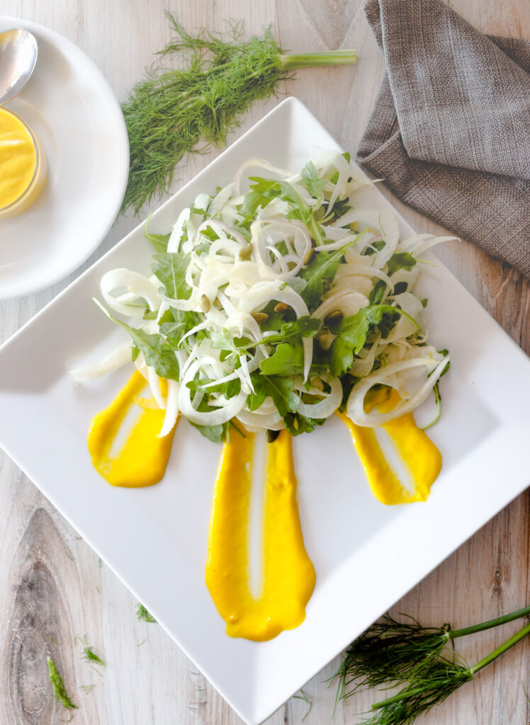 Fennel Arugula Salad by Diverse Dinners