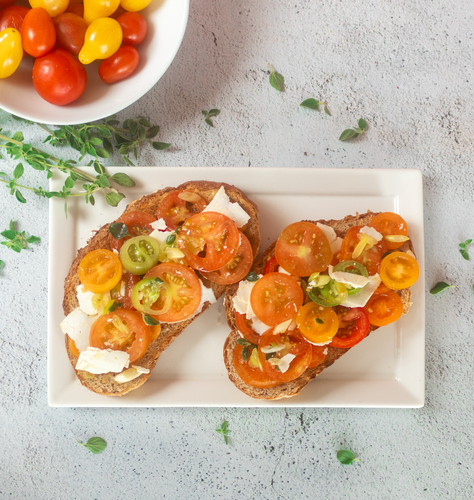 Tomato Toast by Diverse Dinners